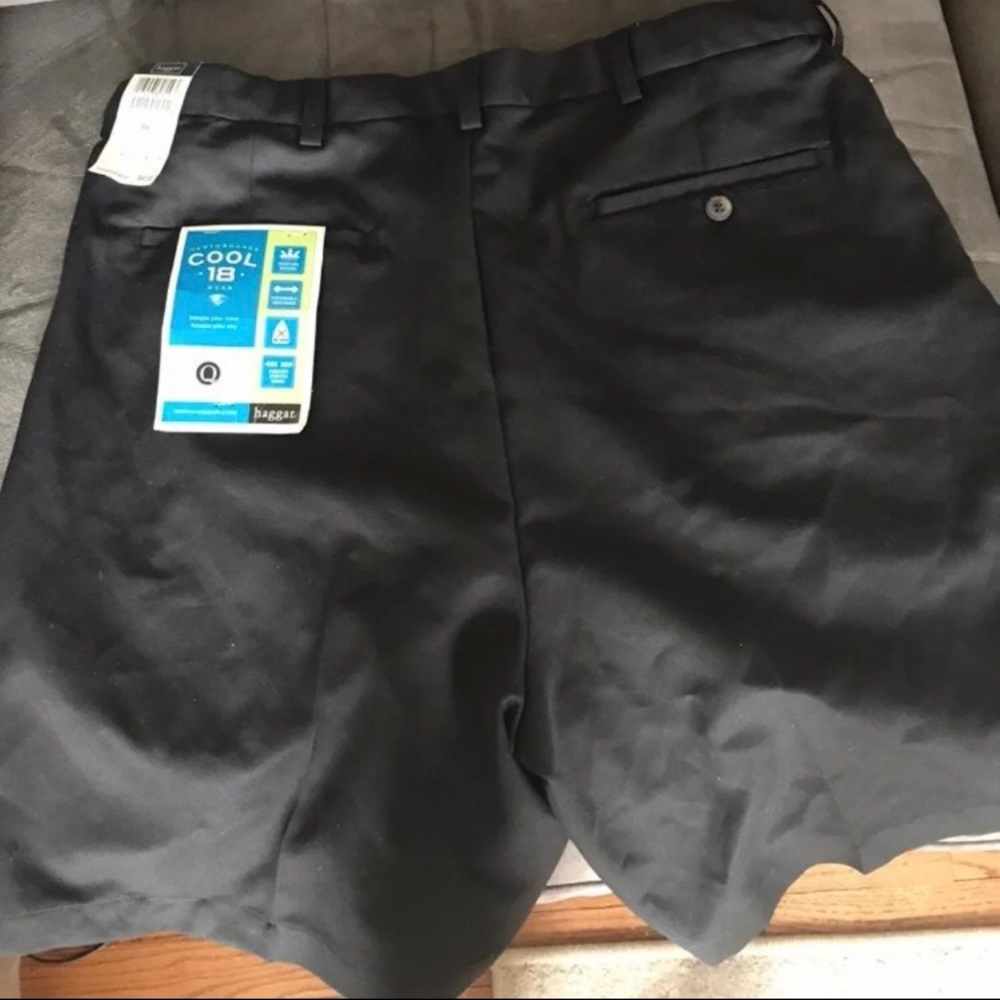 COPY - Haggar cool 18 men’s black shorts